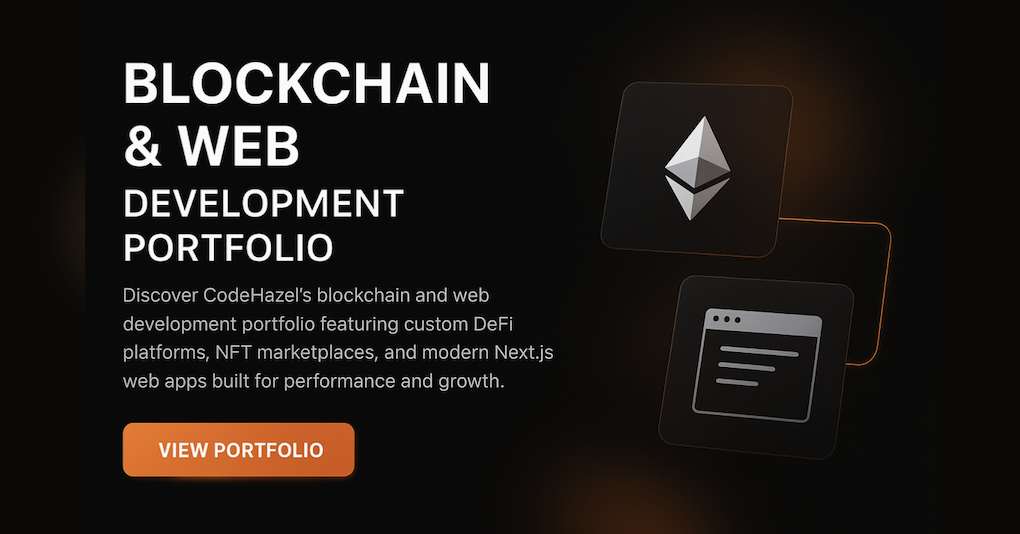Blockchain & Web Development Portfolio | Apps & Smart Contract Projects