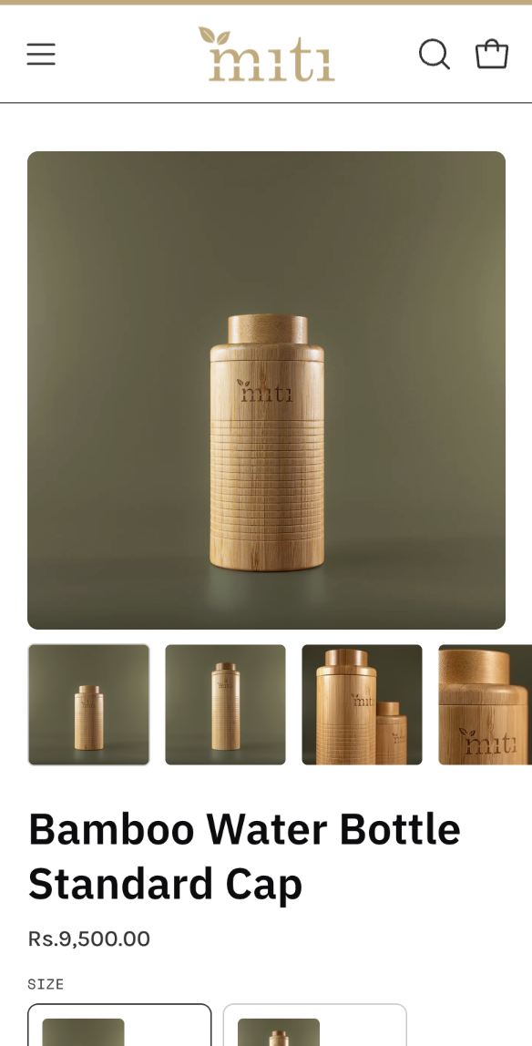 CodeHazel Shopify development services for MITI Life mobile