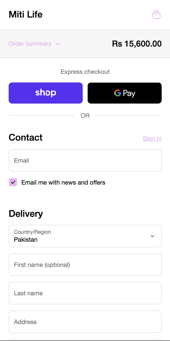 Eco-friendly bamboo products showcased on Shopify mobile