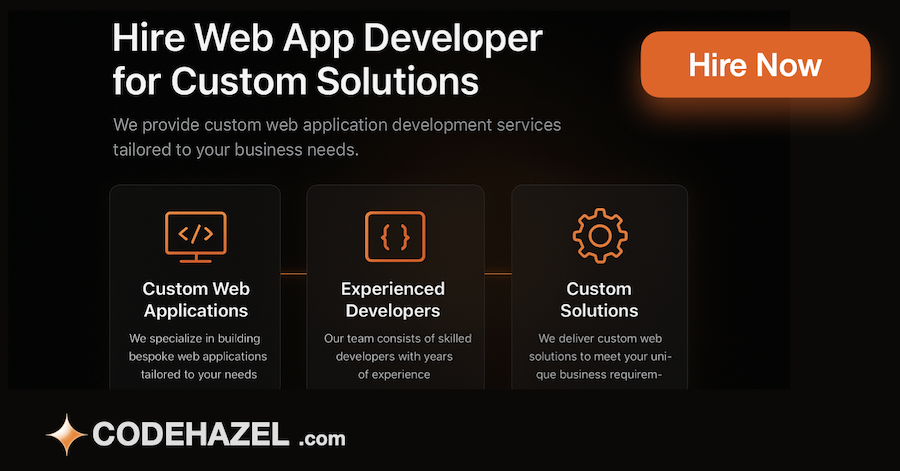Hire Web App Developer