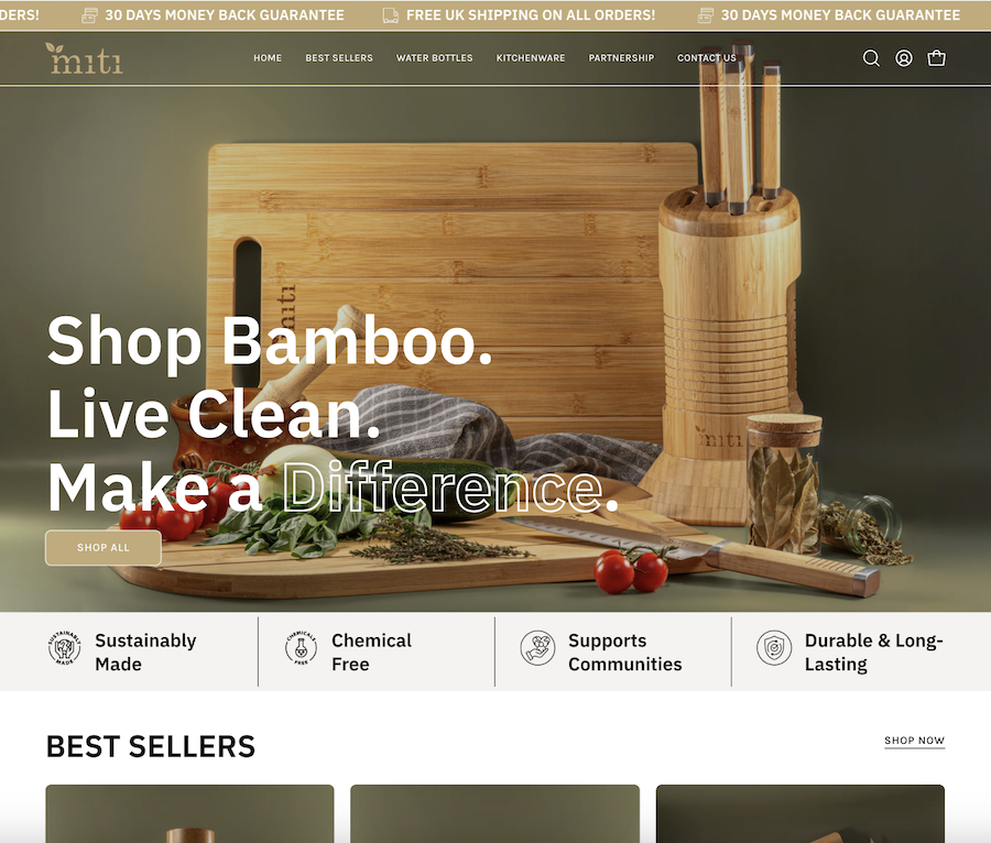 Custom Shopify Development Service for MiTi Life