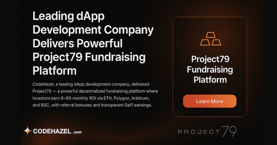 dApp Development Company behind Project79 Fundraising Platform