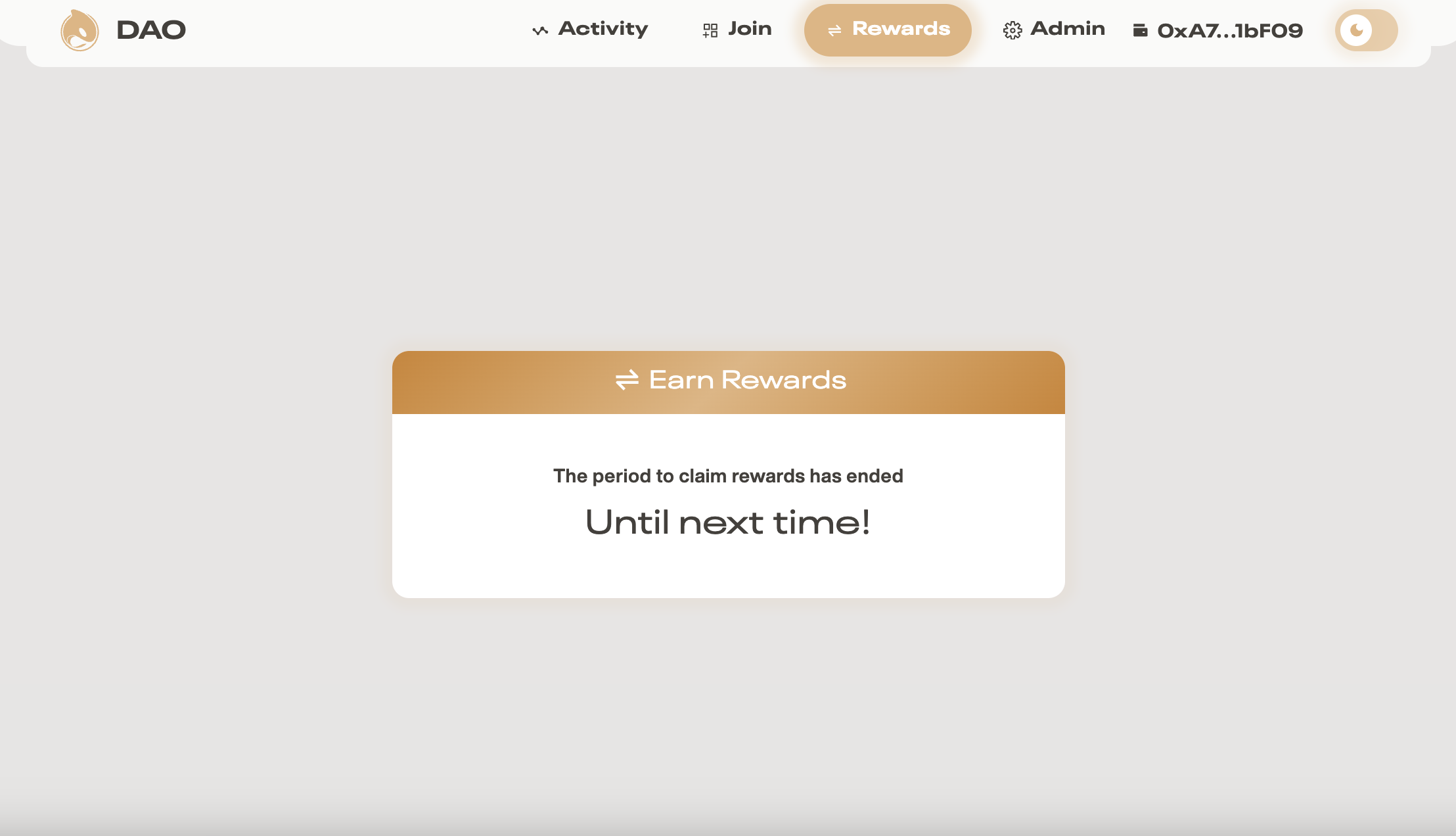 dao development services reward distribution