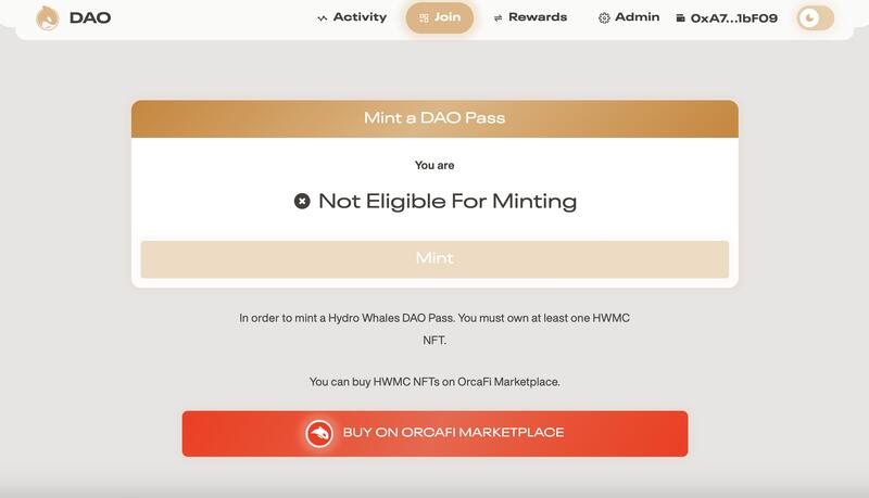 HydroWhales - Seamless NFT Claiming Process