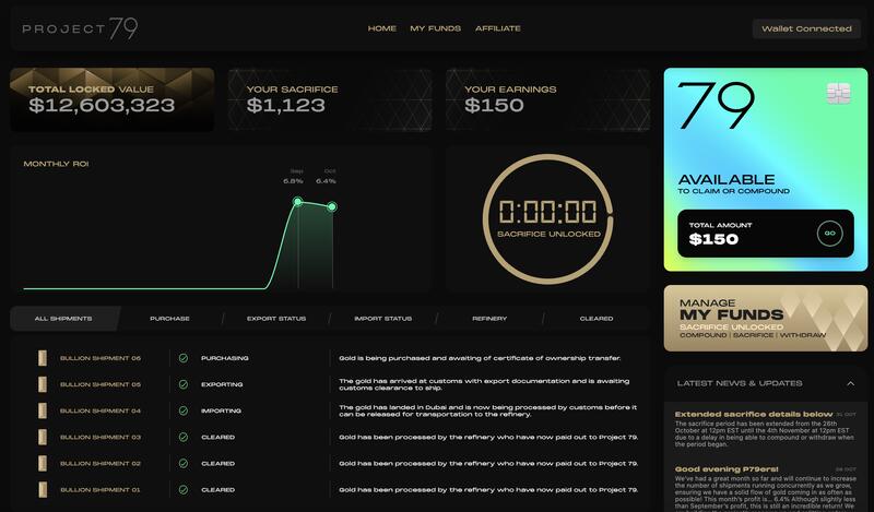 Gold-Backed Investment Platform